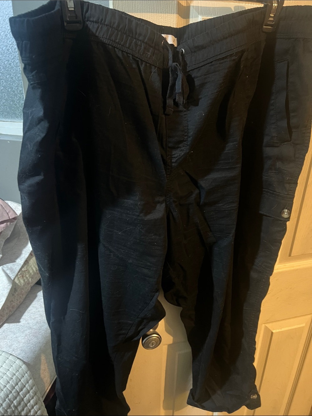 Sonoma Black Drawstring Capris